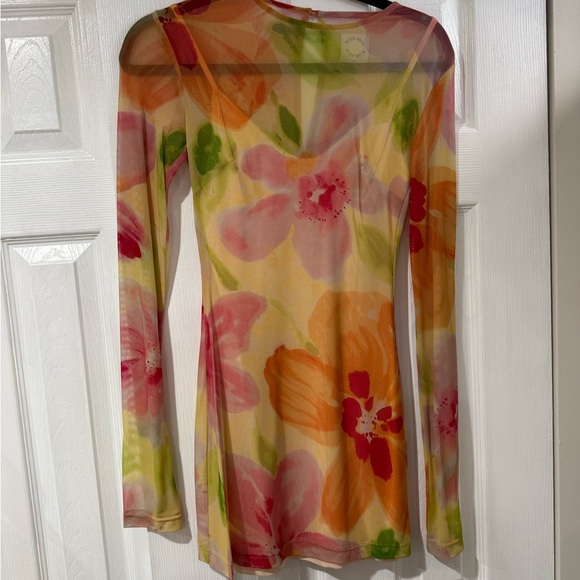 With Jean Dresses & Skirts - With Jean Multicolor Sheer Top